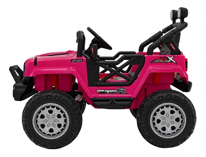 Auto elettrico per bambini rosa fuoristrada
