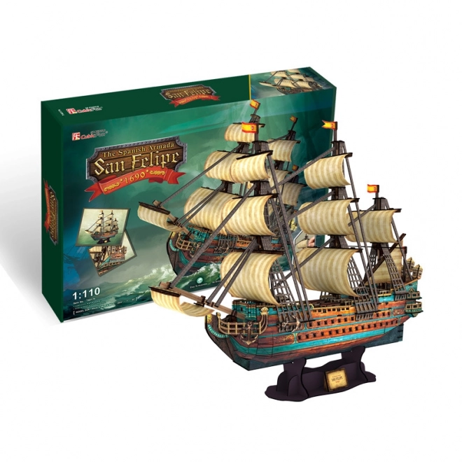 Puzzle 3D nave armata spagnola San Felipe