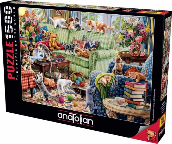 Puzzle Gattini in salotto 1500 pezzi