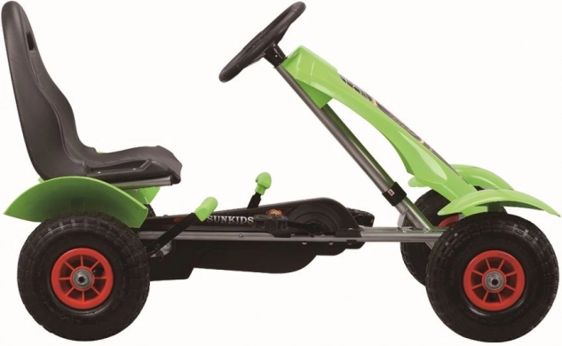Gokart a pedali verde