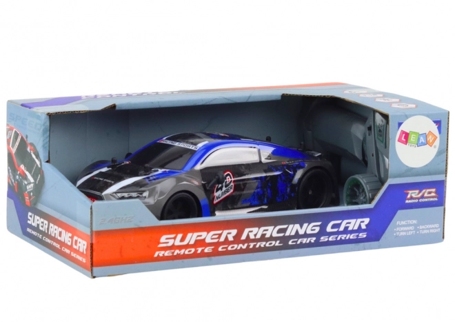 Auto RC Drift scala 1:18 con gomme in gomma blu