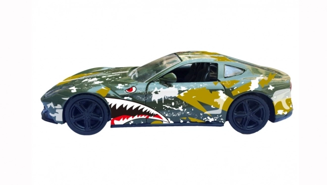 Auto sportivo in metallo
