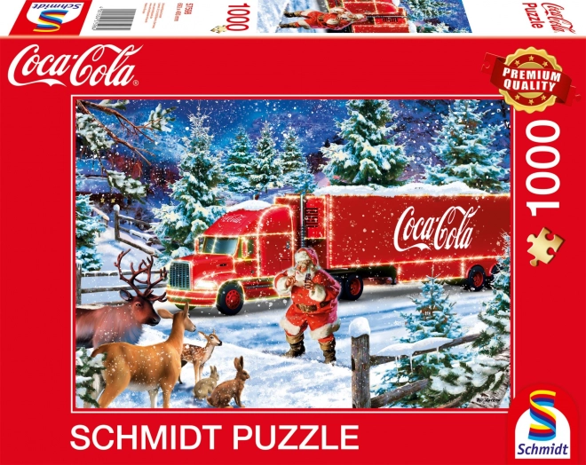 Puzzle Natalizio Coca-Cola Camion 1000 pezzi