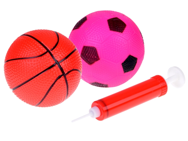 Palline gonfiabili e volano colorato per giochi variabili
