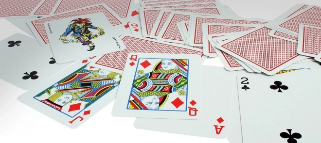 Carte da Poker Rosse 100 in Plastica