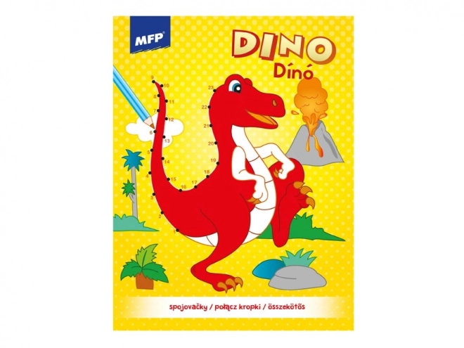 Libri da colorare - Unisci i numeri Dino