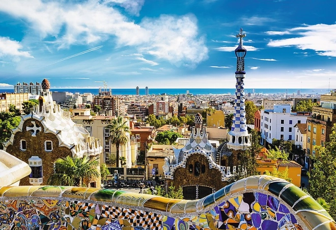 Motivo iconico del Park Güell a Barcellona