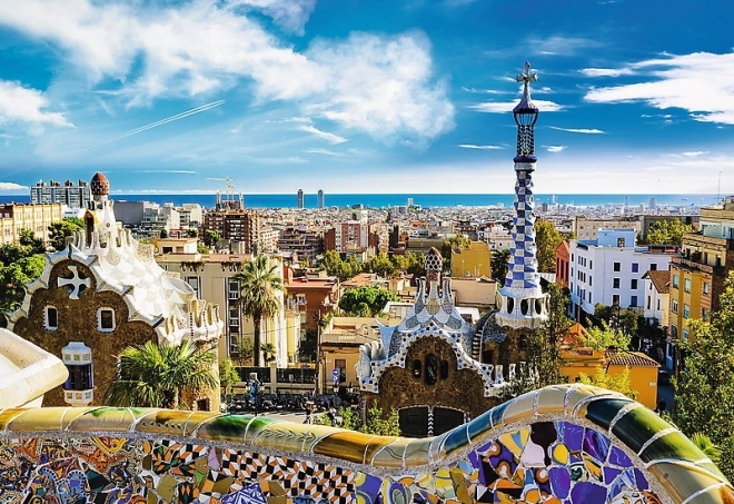 Puzzle 1500 pezzi Park Guell, Barcellona