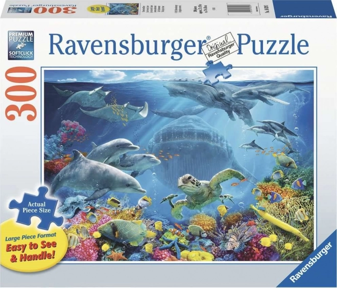 Puzzle Ravensburger vita sott'acqua 300 pezzi