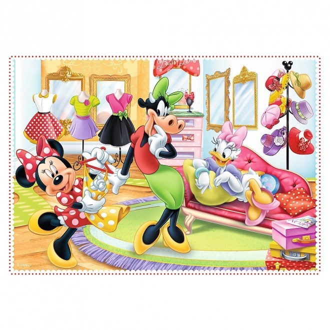 Puzzle 4 in 1 con Minnie e amici