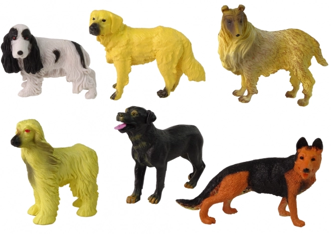 Set di 6 figurine cani razze famose