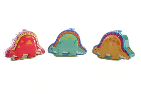 Salvadanaio dinosauro in metallo