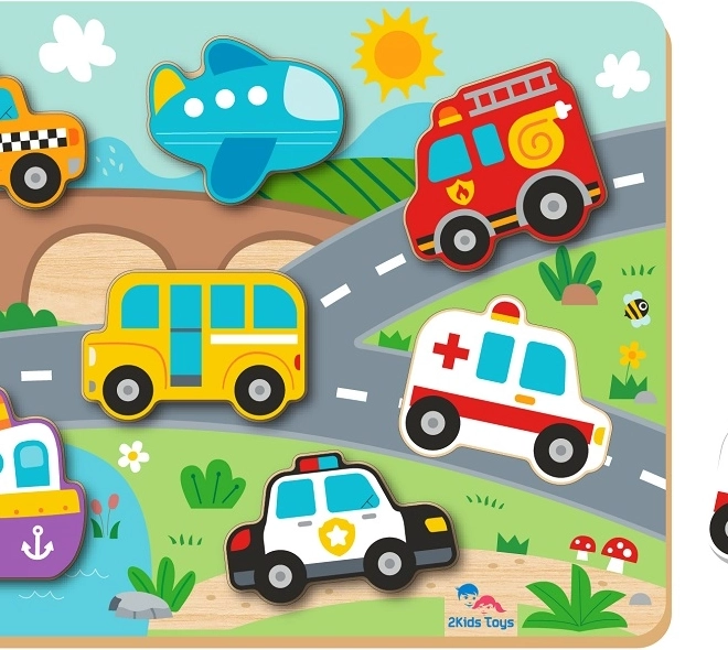 Puzzle ad incastro Trasporti