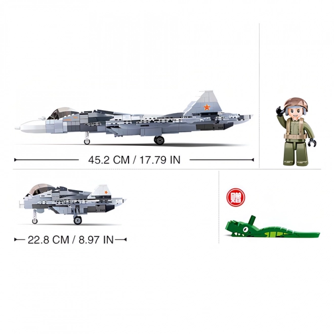 Caccia da combattimento Su-57 Costruzioni 2 in 1