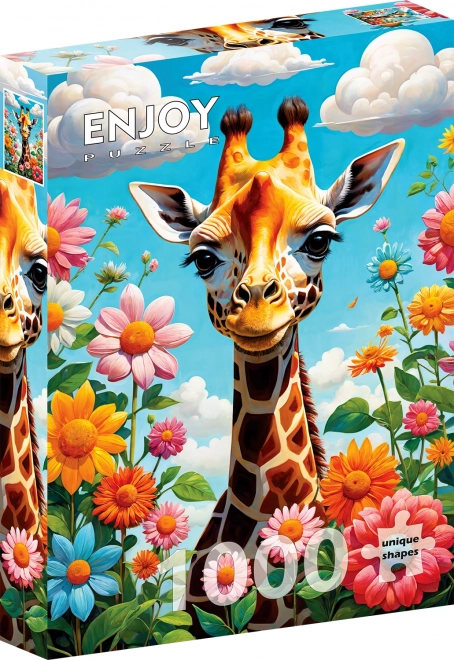 Enjoy puzzle Giraffa carina 1000 pezzi