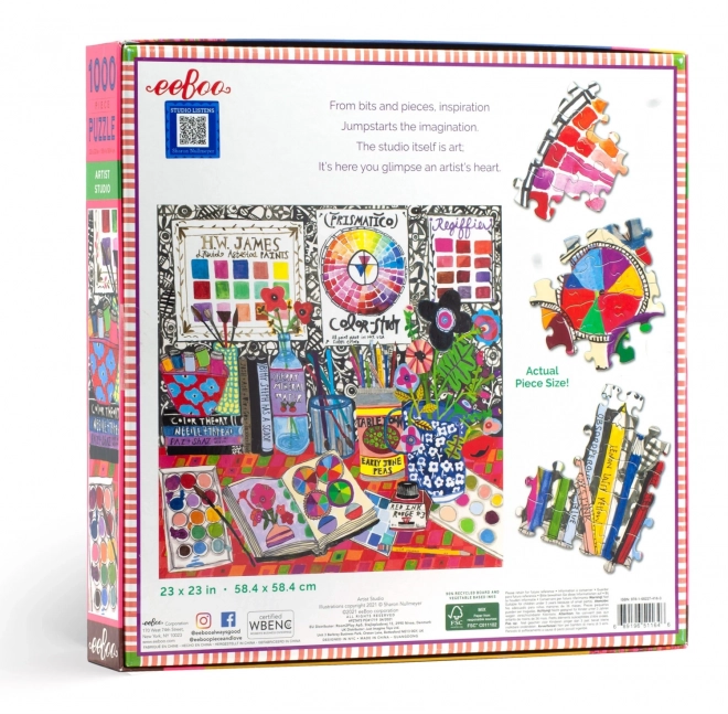 Puzzle quadrato Atelier d'arte 1000 pezzi