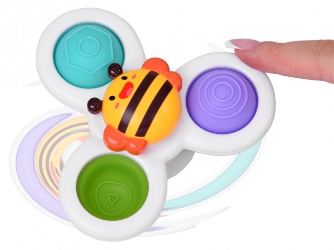 Giocattolo Sensoriale Fidget Spinner con Ventosa