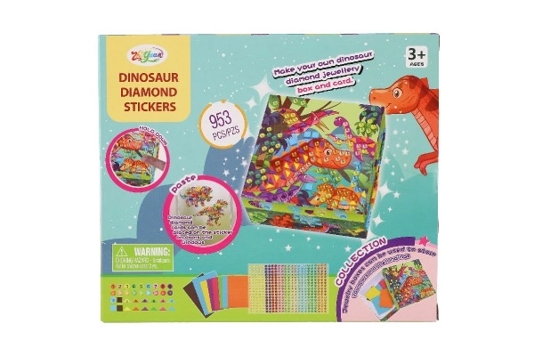 Set creativo pittura con diamanti Dinosauro