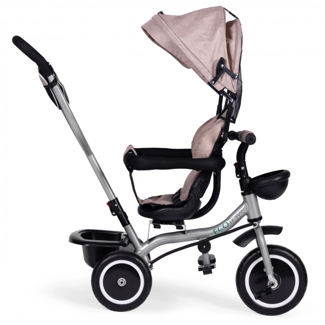 Triciclo Passeggino 2-in-1 Beige ECOTOYS