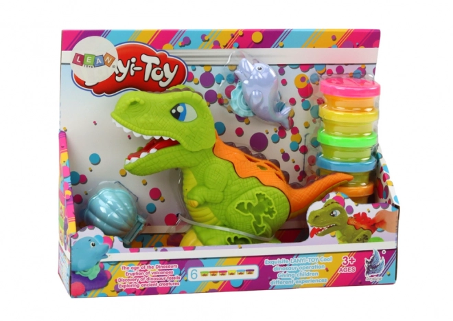 Set di plastilina dinosauro 6 colori con stampini delfino e conchiglia