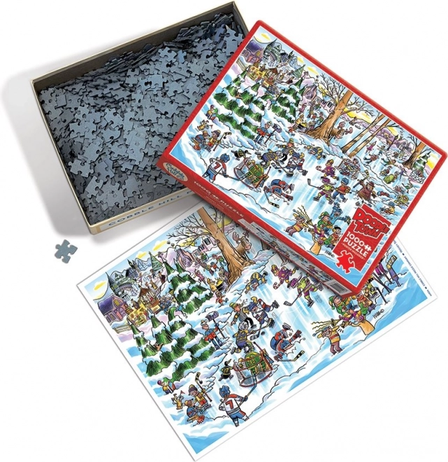 Puzzle Cobble Hill DoodleTown: Città dell'Hockey 1000 Pezzi