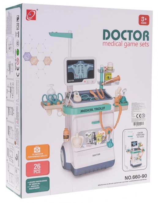 Set medico per elettrocardiogramma e accessori