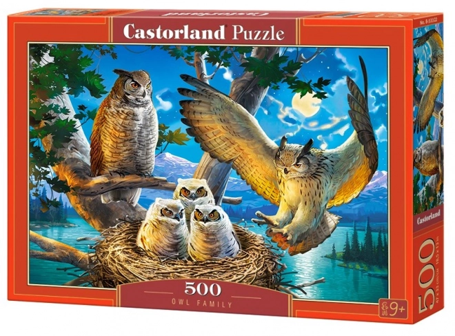 Castorland puzzle famiglia di gufi 500 pezzi