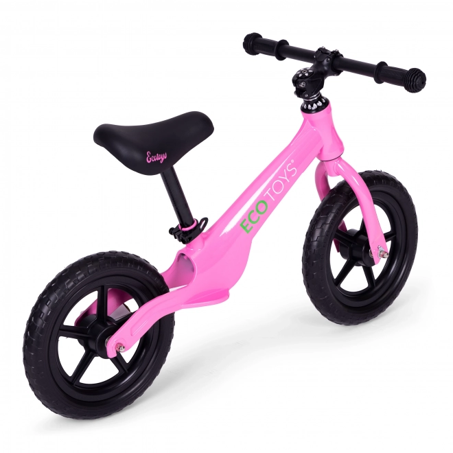 Bicicletta senza pedali ECOTOYS rosa per bambini