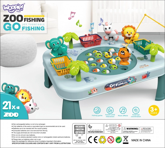 Gioco di abilità pesca interattiva verde
