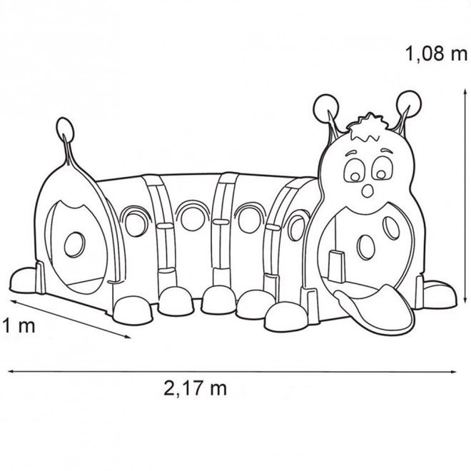 Feber grande tunnel per bambini Bruco XXL