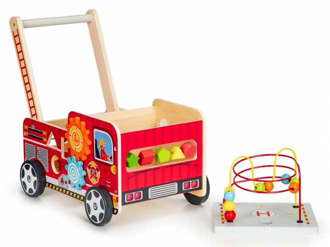 Camioncino dei pompieri in legno ECOTOYS