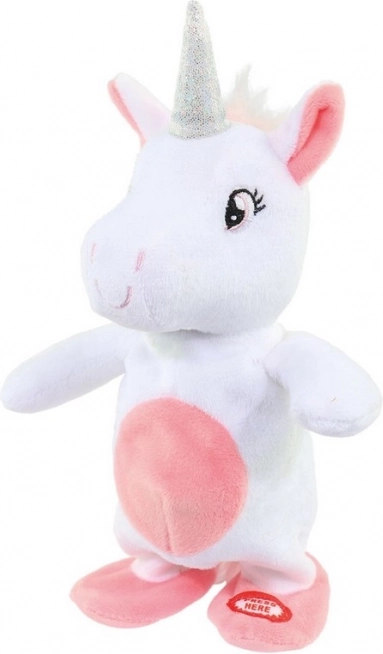 Unicorno che cammina e ripete