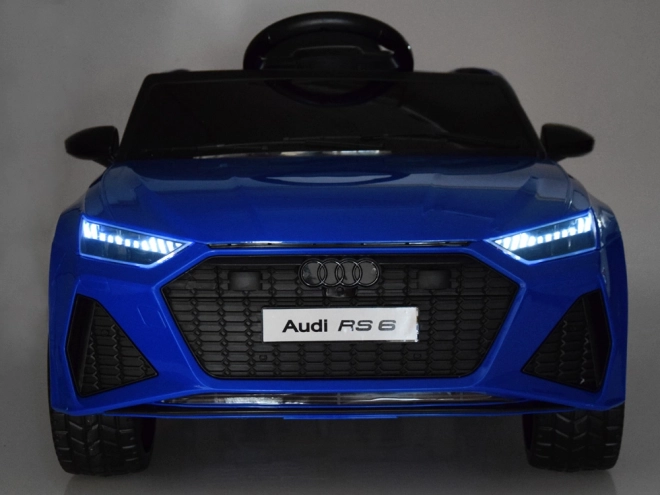 Macchinina elettrica Audi RS 6 per bambini – blu