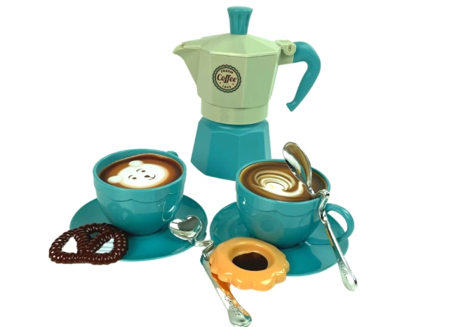 Set da caffetteria Pastelli Blu