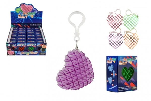 Fidget antistress cuore in plastica