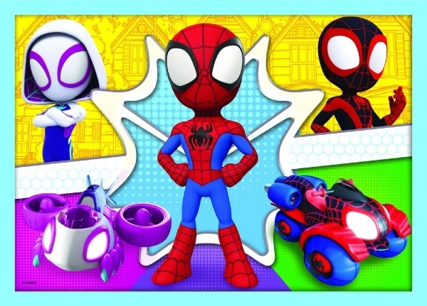 Puzzle Spidey e i suoi fantastici amici 4 in 1