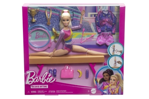 Barbie ginnasta con trave