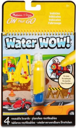 Libro da colorare ad acqua Water Wow Veicoli – Melissa & Doug