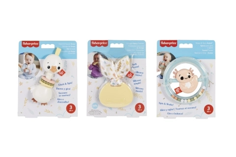 Set di sonagli e dentaruoli animali Fisher-Price