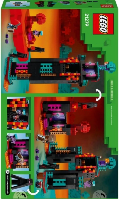 Costruzione LEGO Minecraft Base dei Saccheggiatori e Distruttore
