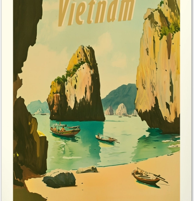 Calendario murale Vintage poster Paradisi tropicali 2026