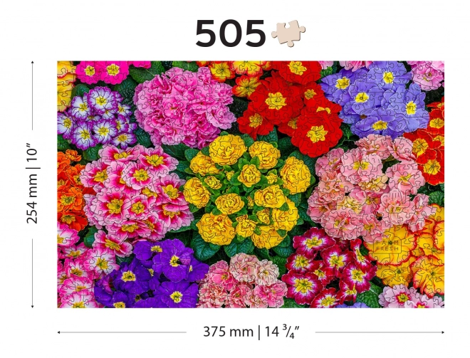 Puzzle in legno Fiori in fiore 2 in 1