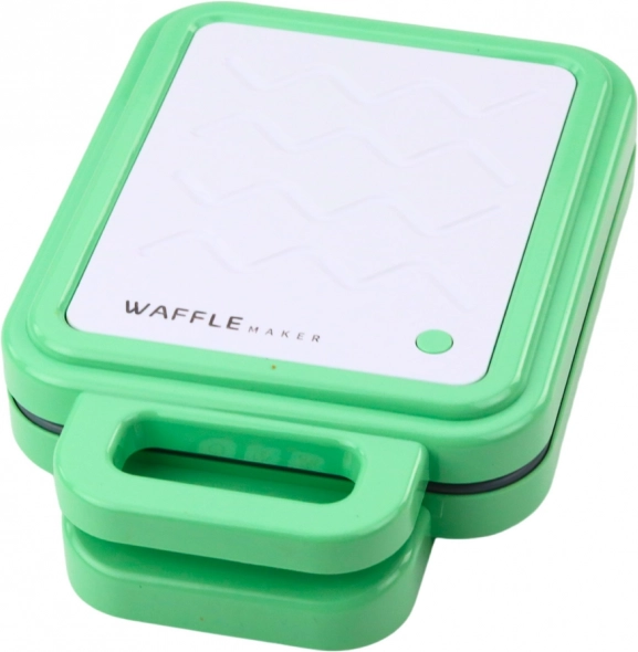 Giocattolo per bambini piastra per waffle a batteria con effetti luminosi verde