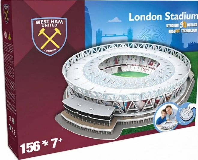 Replica 3D Stadio del West Ham United FC