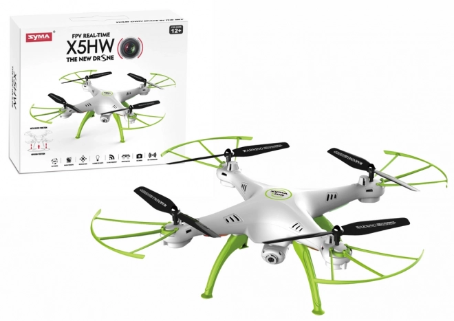 Dron telecomandato bianco-verde