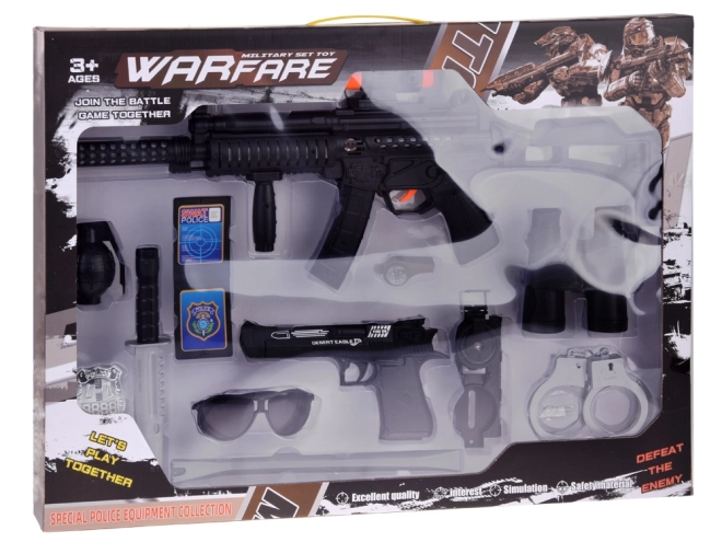 Set da poliziotto per il gioco pistola manette ZA4826
