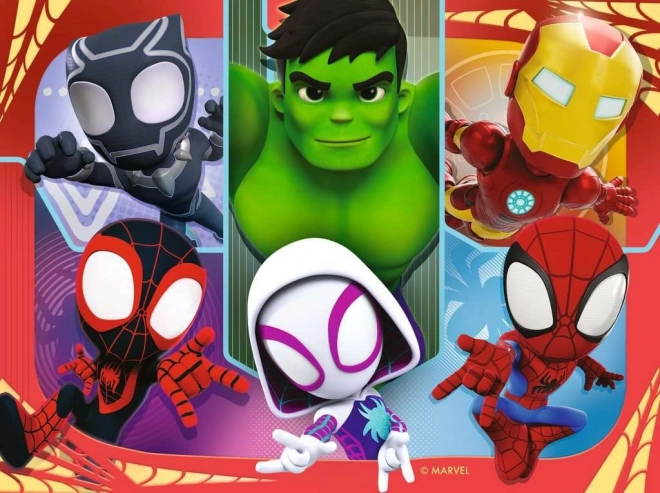 Puzzle Spidey e i suoi fantastici amici 4 in 1