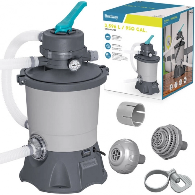 Pompa filtro a sabbia Bestway 3596 l/h per piscine