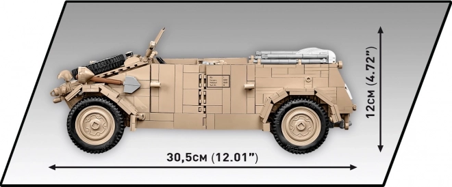 Kubelwagen Raffinato Modell in Scala 1:12 di Cobi