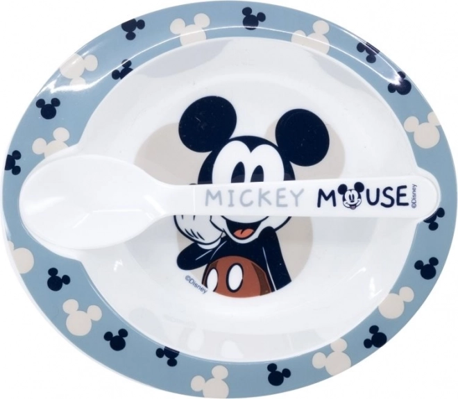 Set pappa con ciotola e cucchiaio Mickey Mouse